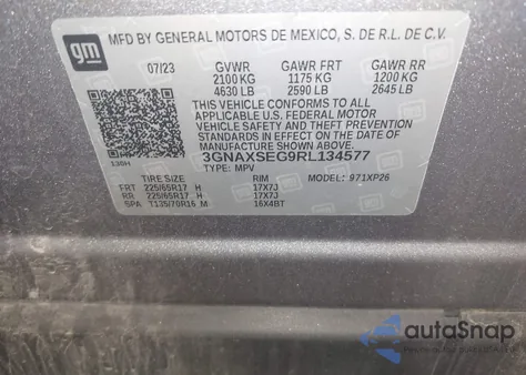 2024 Chevrolet Equinox Awd Ls from USA, damaged, VIN 3GNAXSEG9RL134577
